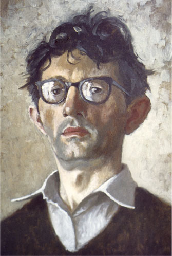 A self painted portrait of Norman Cornish