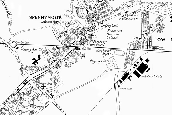 A map of the Norman Cornish Trail